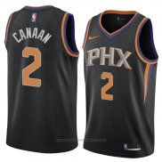 Maglia Phoenix Suns Isaiah Canaan #2 Statement 2018 Nero