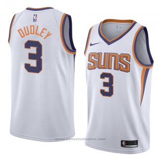 Maglia Phoenix Suns Jarojo Dudley #3 Association 2018 Bianco