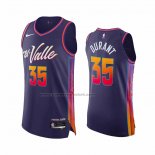 Maglia Phoenix Suns Kevin Durant #35 Citta Autentico 2023-24 Viola