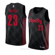 Maglia Portland Trail Blazers Cameron Oliver #23 Citta 2018 Nero