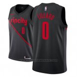 Maglia Portland Trail Blazers Damian Lillard #0 Citta 2018-19 Nero