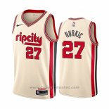 Maglia Portland Trail Blazers Jusuf Nurkic #27 Citta Crema