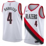 Maglia Portland Trail Blazers Maurice Harkless #4 Association 2018 Bianco