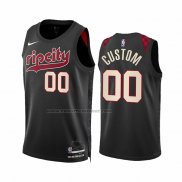 Maglia Portland Trail Blazers Personalizzate Citta 2023-24 Nero