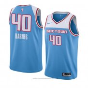 Maglia Sacramento Kings Harrison Barnes #40 Citta 2018-19 Blu