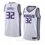 Maglia Sacramento Kings Wenyen Gabriel #32 Association 2018 Bianco