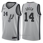 Maglia San Antonio Spurs Danny Green #14 Statement 2017-18 Grigio