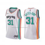 Maglia San Antonio Spurs Keita Bates-Diop NO 31 Citta 2021-22 Bianco