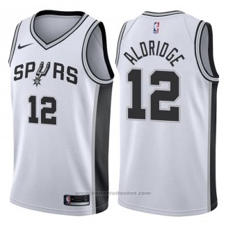 Maglia San Antonio Spurs LaMarcus Aldridge #12 2017-18 Bianco