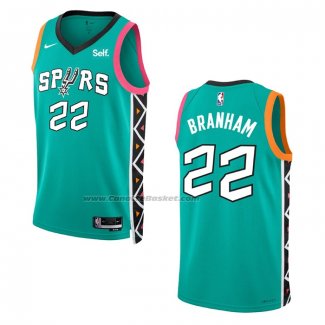 Maglia San Antonio Spurs Malaki Branham #22 Citta 2022-23 Verde