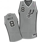 Maglia San Antonio Spurs Patty Mills #8 Grigio