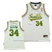 Maglia Seattle SuperSonics Ray Allen #34 Historic Bianco