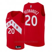 Maglia Toronto Raptors Dewan Hernandez #20 Earned Rosso