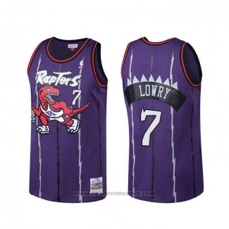 Maglia Toronto Raptors Kyle Lowry #7 Hardwood Classics Viola