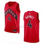 Maglia Toronto Raptors Scottie Barnes #4 Icon 2022-23 Rosso