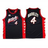 Maglia USA 1996 Charles Barkley #4 Nero