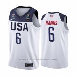Maglia Usa Joe Harris #6 2019 FIBA Basketball World Cup Bianco