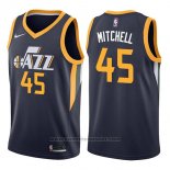 Maglia Utah Jazz Donovan Mitchell #45 Icon 2017-18 Blu