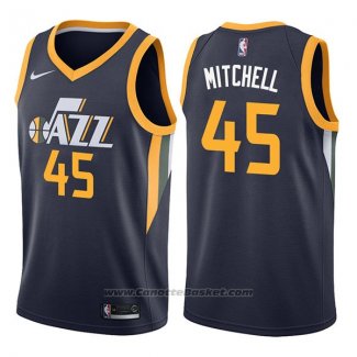 Maglia Utah Jazz Donovan Mitchell #45 Icon 2017-18 Blu