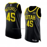 Maglia Utah Jazz Donovan Mitchell NO 45 Statement Autentico 2022-23 Nero