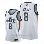 Maglia Utah Jazz Emmanuel Mudiay #8 Association Bianco