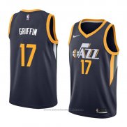 Maglia Utah Jazz Eric Griffin #17 Icon 2018 Blu