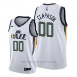 Maglia Utah Jazz Jordan Clarkson #00 Association Edition Bianco