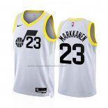 Maglia Utah Jazz Lauri Markkanen #23 Association 2022-23 Bianco