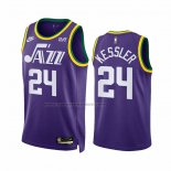 Maglia Utah Jazz Walker Kessler #24 Classic 2023-24 Viola