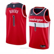 Maglia Washington Wizards Austin Rivers #1 Icon 2018 Rosso2