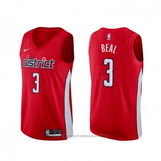 Maglia Washington Wizards Bradley Beal #3 Earned Rosso