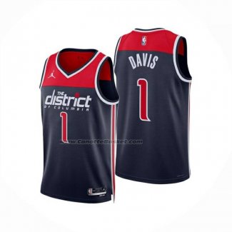 Maglia Washington Wizards Johnny Davis No 1 Statement 2024-25 Blu