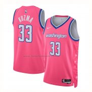 Maglia Washington Wizards Kyle Kuzma #33 Citta 2022-23 Rosa