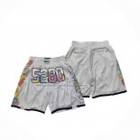Pantaloncini Denver Nuggets Citta Just Don 2024-25 Bianco
