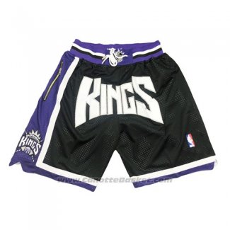 Pantaloncini Sacramento Kings Just Don Nero