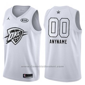 Maglia All Star 2018 Oklahoma City Thunder Nike Personalizzate Bianco