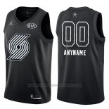 Maglia All Star 2018 Portland Trail Blazers Nike Personalizzate Nero