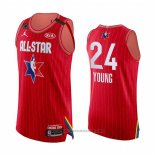 Maglia All Star 2020 Atlanta Hawks Trae Young #24 Autentico Rosso