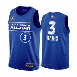 Maglia All Star 2021 Los Angeles Lakers Anthony Davis #3 Blu