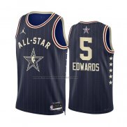 Maglia All Star 2024 Minnesota Timberwolves Anthony Edwards #5 Blu