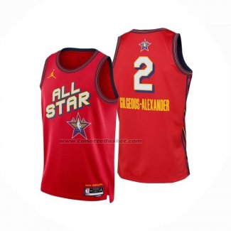 Maglia All Star 2025 Shai Gilgeous-alexander No 2 Rosso