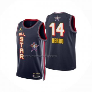 Maglia All Star 2025 Tyler Herro No 14 Blu