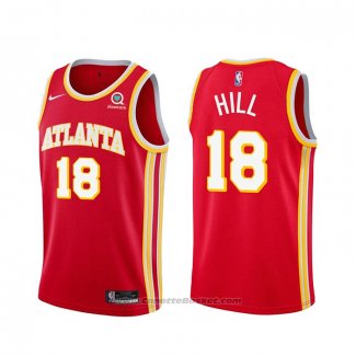 Maglia Atlanta Hawks Solomon Hill #18 Icon 2020-21 Rosso