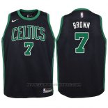 Maglia Bambino Boston Celtics Jaylen Brown #7 Statement 2017-18 Nero