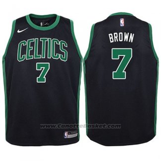 Maglia Bambino Boston Celtics Jaylen Brown #7 Statement 2017-18 Nero