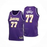 Maglia Bambino Los Angeles Lakers Luka Doncic No 77 Statement 2025-26 Viola