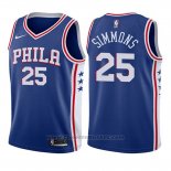 Maglia Bambino Philadelphia 76ers Ben Simmons #25 Icon 2017-18 Blu