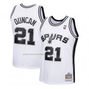 Maglia Bambino San Antonio Spurs Tim Duncan #21 Mitchell & Ness 1998-99 Bianco