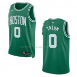 Maglia Boston Celtics Jayson Tatum #0 Icon 2022-23 Verde
