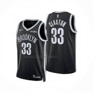 Maglia Brooklyn Nets Nic Claxton No 33 Icon 2025-26 Nero